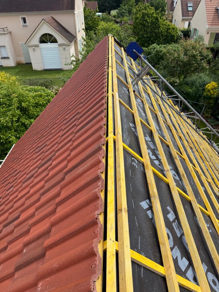 Rénovation d’une couverture en tuiles